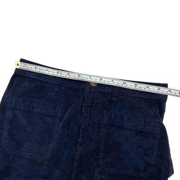 Faherty Womens Corduroy‎ Flare Pants Navy 27 Boho Western Minimalist Academia - Picture 9 of 13